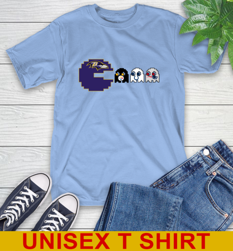 Baltimore Ravens NFL Football Pac Man Champion T-Shirt 11