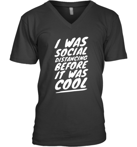 Quarantine Social Distancing Introvert Isolation 2020 V-Neck T-Shirt