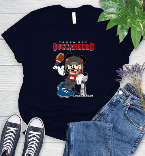 NFL Tampa Bay Buccaneers Mickey Mouse Disney Super Bowl Football T Shirt Women's T-Shirt 3