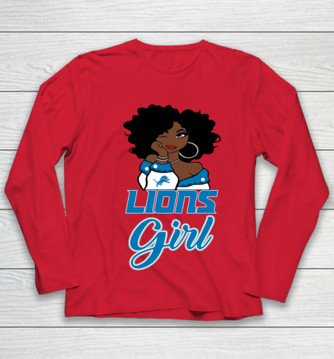 Detroit Lions Girl NFL Youth Long Sleeve 10