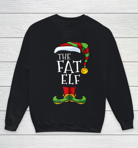 Fat Elf Family Matching Christmas Group Funny Pajama Youth Sweatshirt