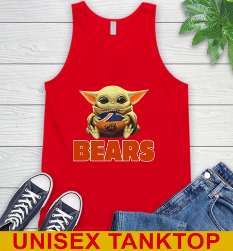 NFL Football Chicago Bears Baby Yoda Star Wars Shirt Tank Top 6