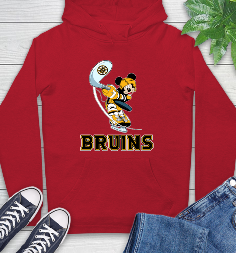 NHL Hockey Boston Bruins Cheerful Mickey Mouse Shirt Hoodie 11