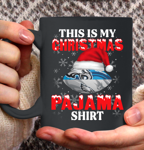 Philadelphia Eagles This Is My Christmas Pajama Shirt NFL Ceramic Mug 11oz