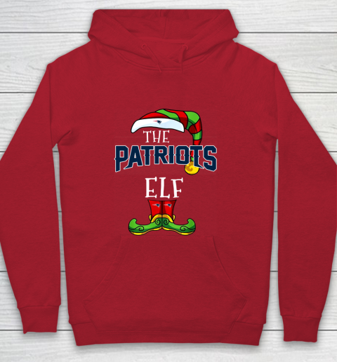 New England Patriots Christmas ELF Funny NFL Youth Hoodie 7