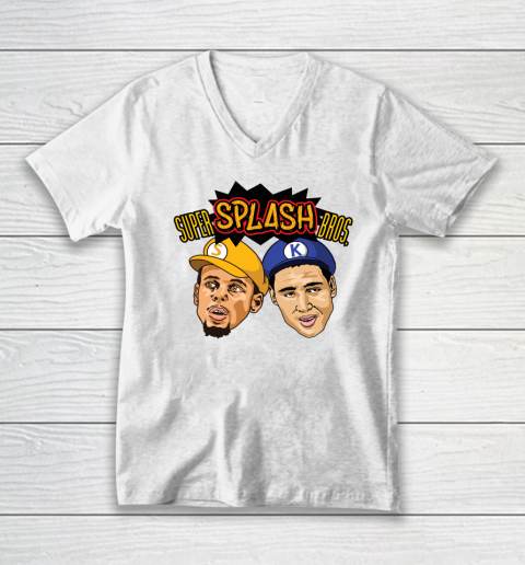 Steph Curry Klay Thompson Super Splash Bros V-Neck T-Shirt