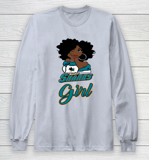 San Jose Sharks Girl NHL Long Sleeve T-Shirt 6