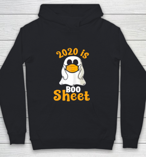 2020 Boo Sheet Ghost In Mask Halloween Youth Hoodie
