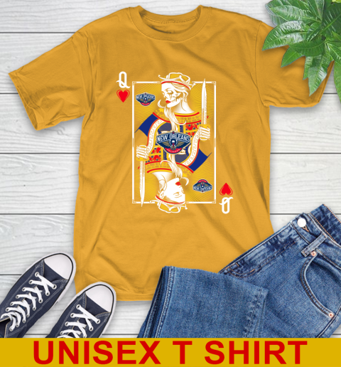 NBA Basketball New Orleans Pelicans The Queen Of Hearts Card Shirt T-Shirt 2