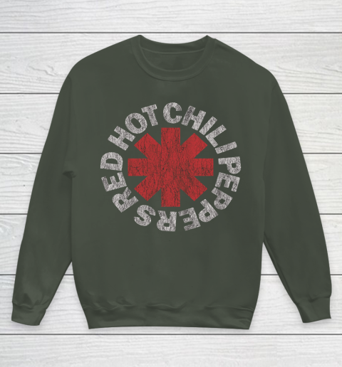 Red Youth Tee For Vintage | Chili Hot Sweatshirt RHCP Sports Peppers