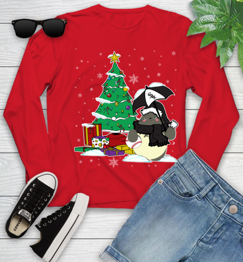 Cincinnati Reds MLB Baseball Cute Tonari No Totoro Christmas Sports (2) Youth Long Sleeve 11