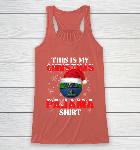 Minnesota Timberwolves This Is My Christmas Pajama Shirt NBA Racerback Tank 3