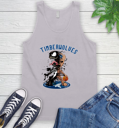 NBA Minnesota Timberwolves Basketball Venom Groot Guardians Of The Galaxy Tank Top 4