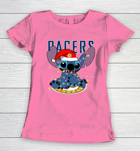 Indiana Pacers NBA noel stitch Basketball Christmas Women's T-Shirt 9