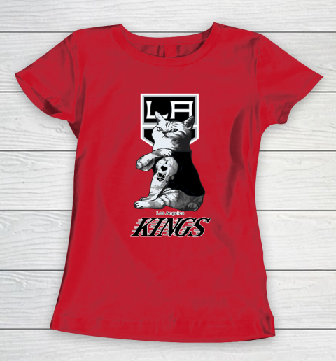 NHL My Cat Loves Los Angeles Kings Hockey Women's T-Shirt 9