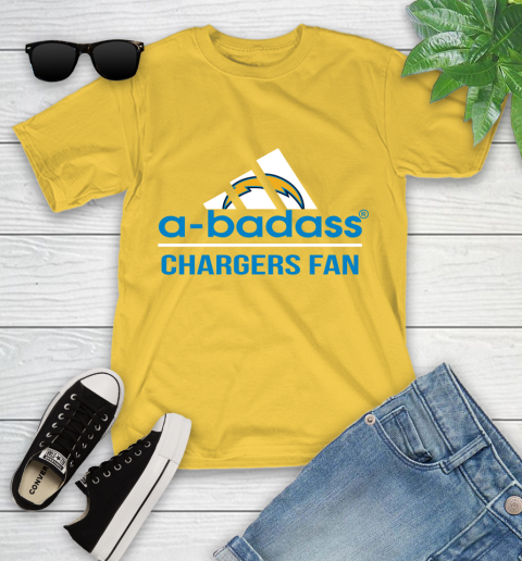 San Diego Chargers NFL Football A Badass Adidas Adoring Fan Sports Youth T-Shirt 10