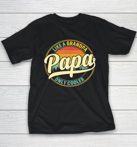 PAPA like a Grandpa ONLY COOLER Father's Day Papa Definition Youth T-Shirt