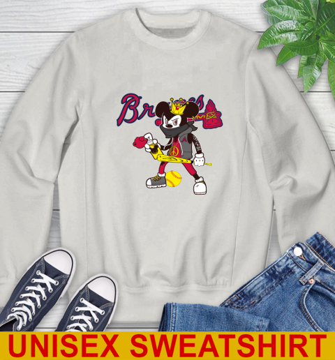 Atlanta Braves MLB Baseball Mickey Peace Sign Sports Sweatshirt 12