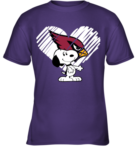 dx7s happy christmas with arizona cardinals snoopy youth t shirt 26 front purple