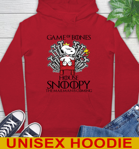 Game of bones house snoopy the mailman is coming tshirt 21