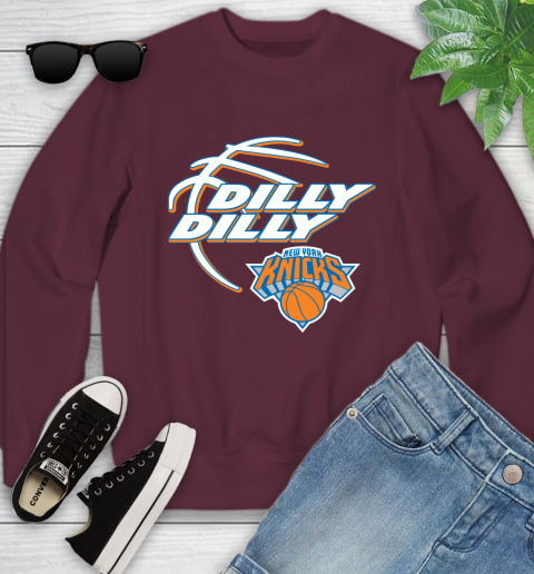 NBA New York Knicks Dilly Dilly Basketball Sports Youth Sweatshirt 5