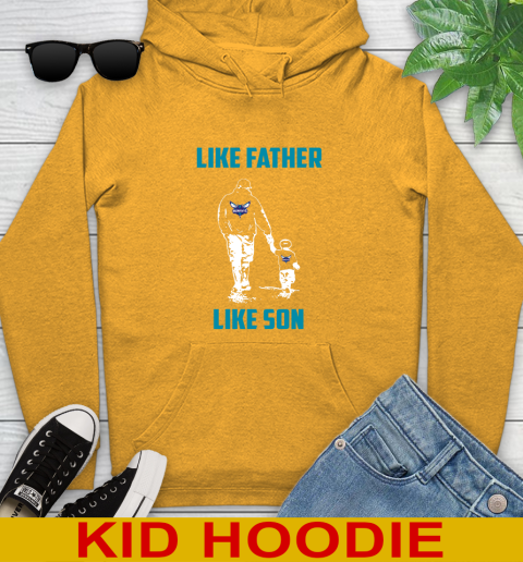 Charlotte Hornets NBA Basketball Like Father Like Son Sports Youth Hoodie 2