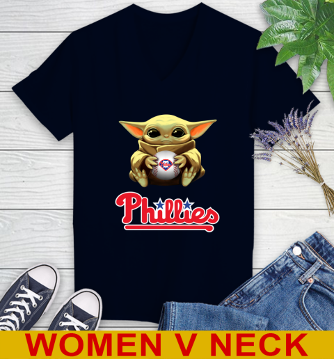 MLB Baseball Philadelphia Phillies Star Wars Baby Yoda Shirt 79