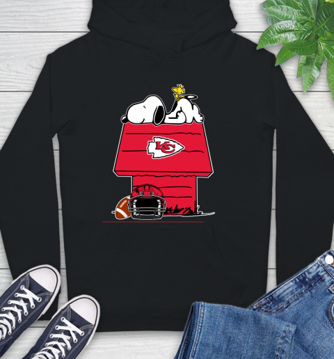 Kansas City Chiefs NFL Football Snoopy Woodstock The Peanuts Movie Hoodie 2
