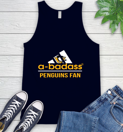 NHL A Badass Pittsburgh Penguins Fan Adidas Hockey Sports Tank Top 2