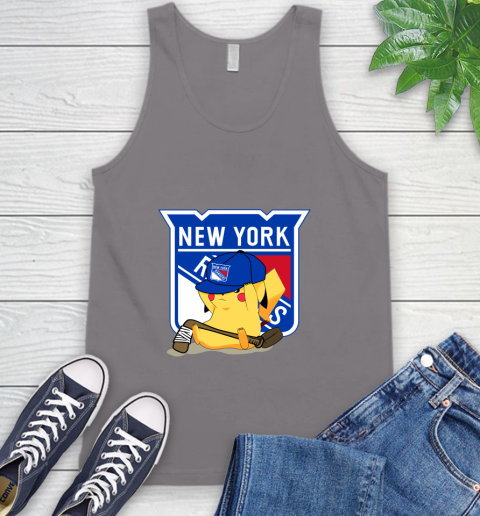 NHL Pikachu Hockey Sports New York Rangers Tank Top 7