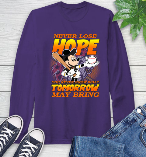 Pittsburgh Pirates MLB Baseball Mickey Disney Never Lose Hope Long Sleeve T-Shirt 5