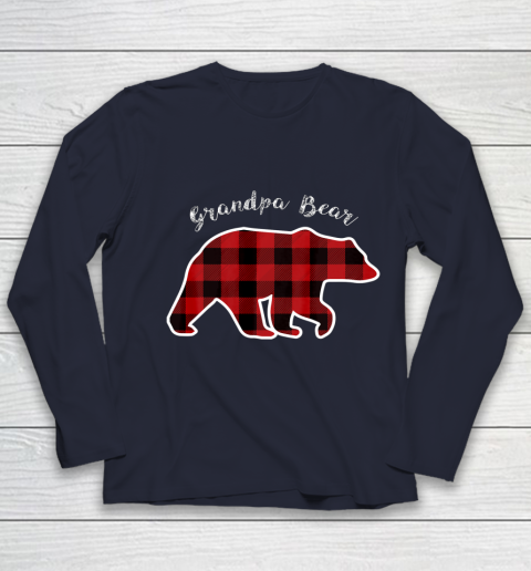 GRANDPA BEAR Men Red Plaid Christmas Pajama Family Gift Youth Long Sleeve 2