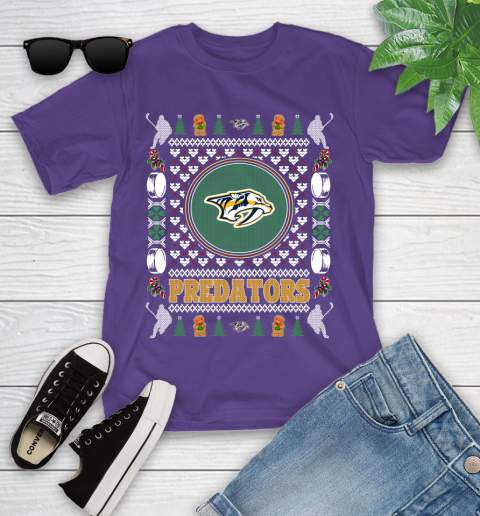Nashville Predators Merry Christmas NHL Hockey Loyal Fan Ugly Shirt 102