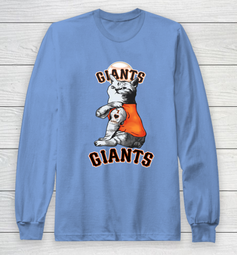 MLB Baseball My Cat Loves San Francisco Giants Long Sleeve T-Shirt 8