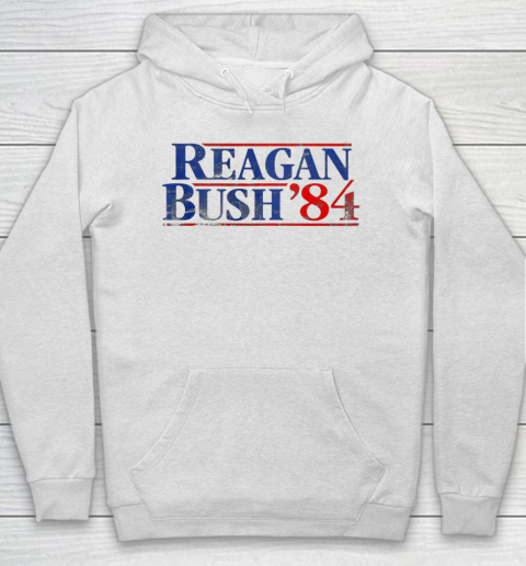 Reagan Bush 84 Vintage Style Conservative Republican Hoodie