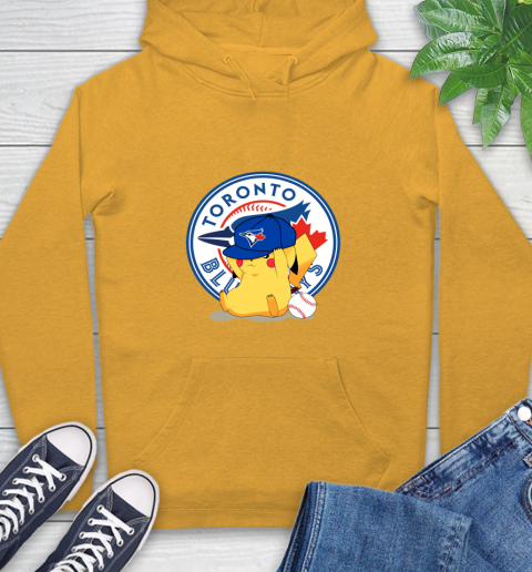 MLB Pikachu Baseball Sports Toronto Blue Jays Hoodie 3