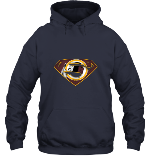 NFL Superman DC Sports Football Washington Redskins Hoodie