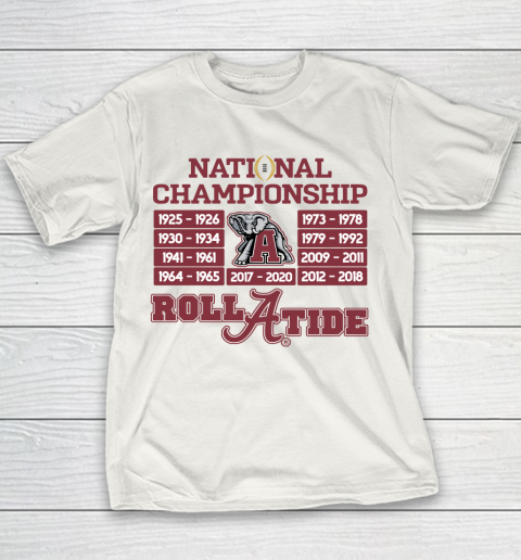 National Championship Alabama Crimson Tide 2020 Youth T-Shirt