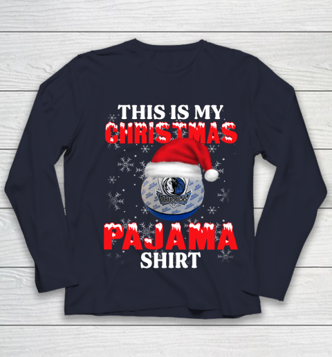 Dallas Mavericks This Is My Christmas Pajama Shirt NBA Youth Long Sleeve 2