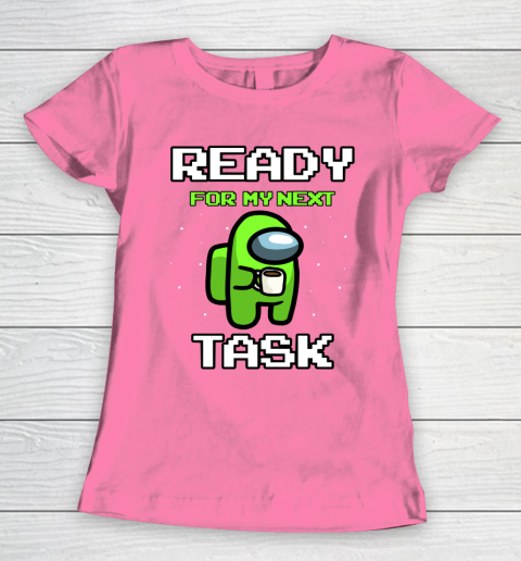 Among Us Shirt Ready For Work Green Women's T-Shirt 9