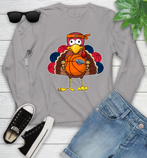 New Orleans Pelicans Turkey thanksgiving day Youth Long Sleeve 5