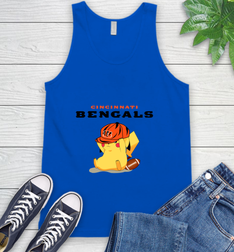 NFL Pikachu Football Sports Cincinnati Bengals Tank Top 5