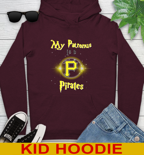 MLB Baseball Harry Potter My Patronus Is A Pittsburgh Pirates Youth Hoodie 7