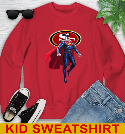 NFL Superman DC Sports Football San Francisco 49ers Youth Sweatshirt 8