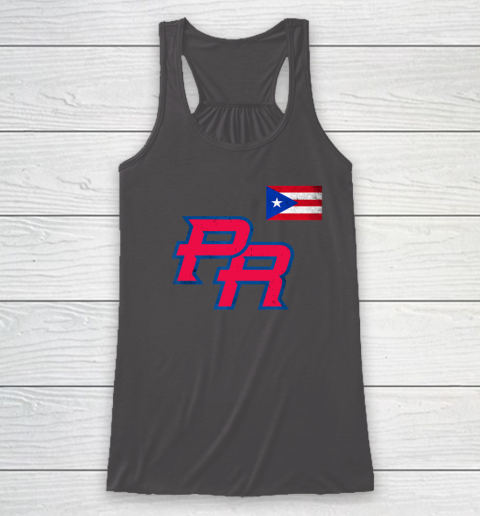 Puerto Rico 2023 Baseball Flag Pride red Boricua Puerto Rico Racerback Tank 6