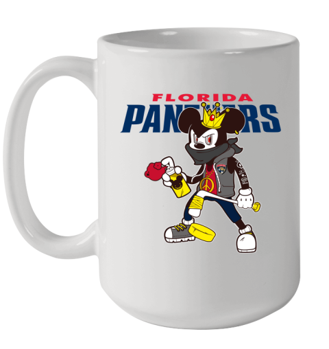 Florida Panthers NHL Hockey Mickey Peace Sign Sports Ceramic Mug 15oz