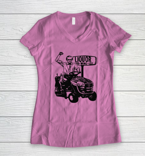 George Jones Liquor Fer Wine Ice Women's V-Neck T-Shirt 6