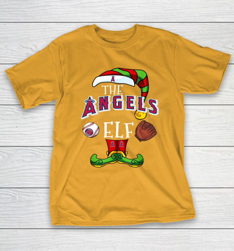 Los Angeles Angels Christmas ELF Funny MLB T-Shirt 2
