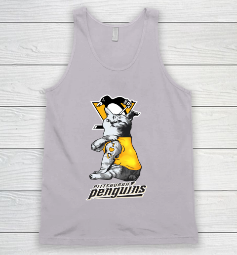 NHL My Cat Loves Pittsburgh Penguins Hockey Tank Top 3