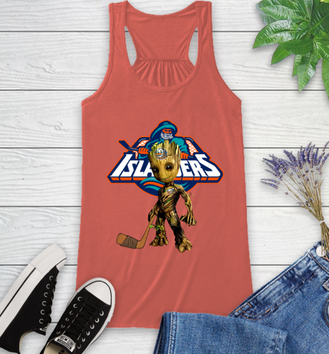 New York Islanders NHL Hockey Groot Marvel Guardians Of The Galaxy Racerback Tank 4